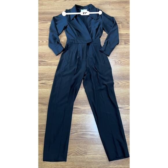 ba&sh Stylish black crepe tapered Nesi Jumpsuit size XS - Picture 5 of 14